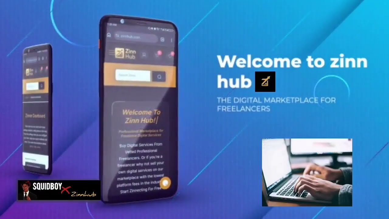 Zinn Hub Freelancer marketplace promotional video by XSquidboy | February Competition Entry