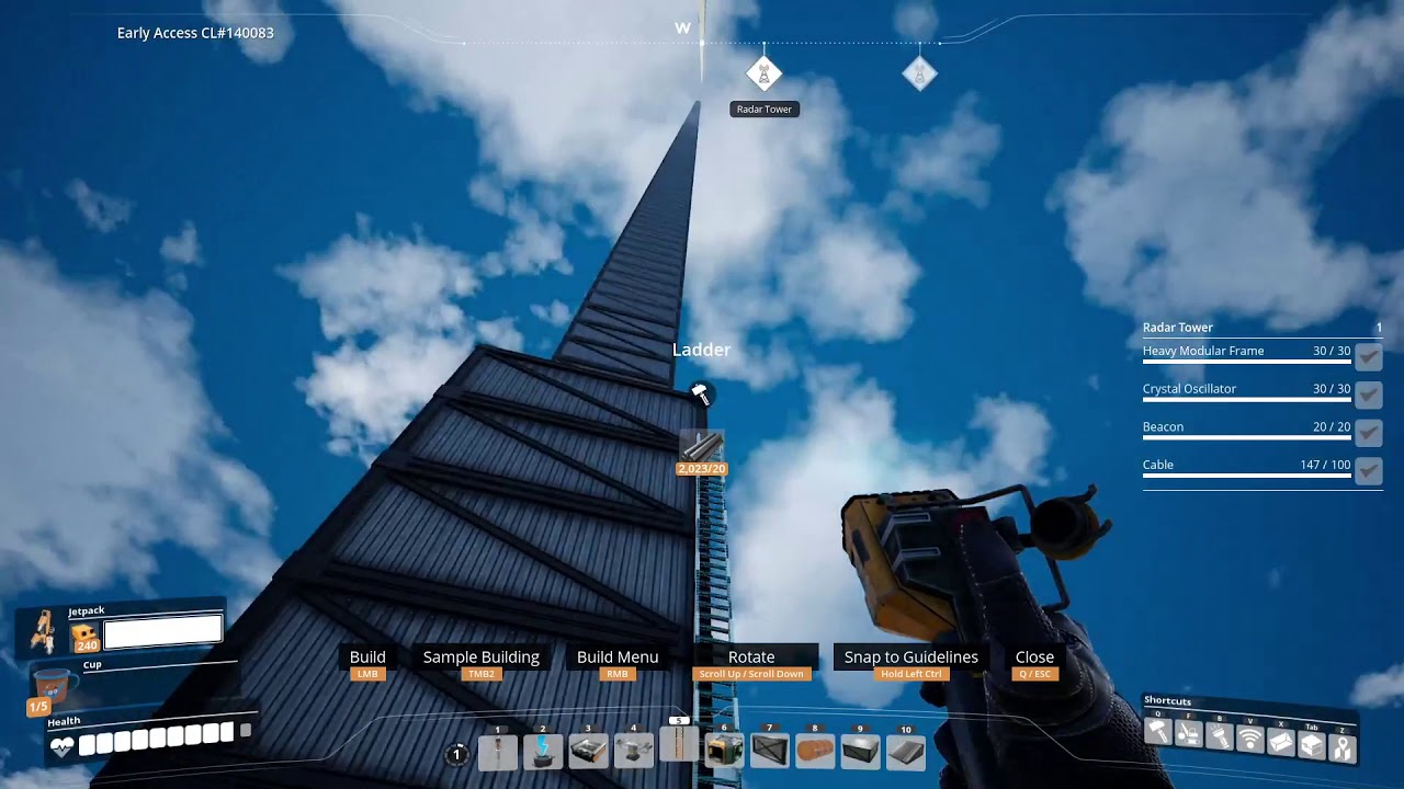 Satisfactory Radar Tower at the Top of the World?