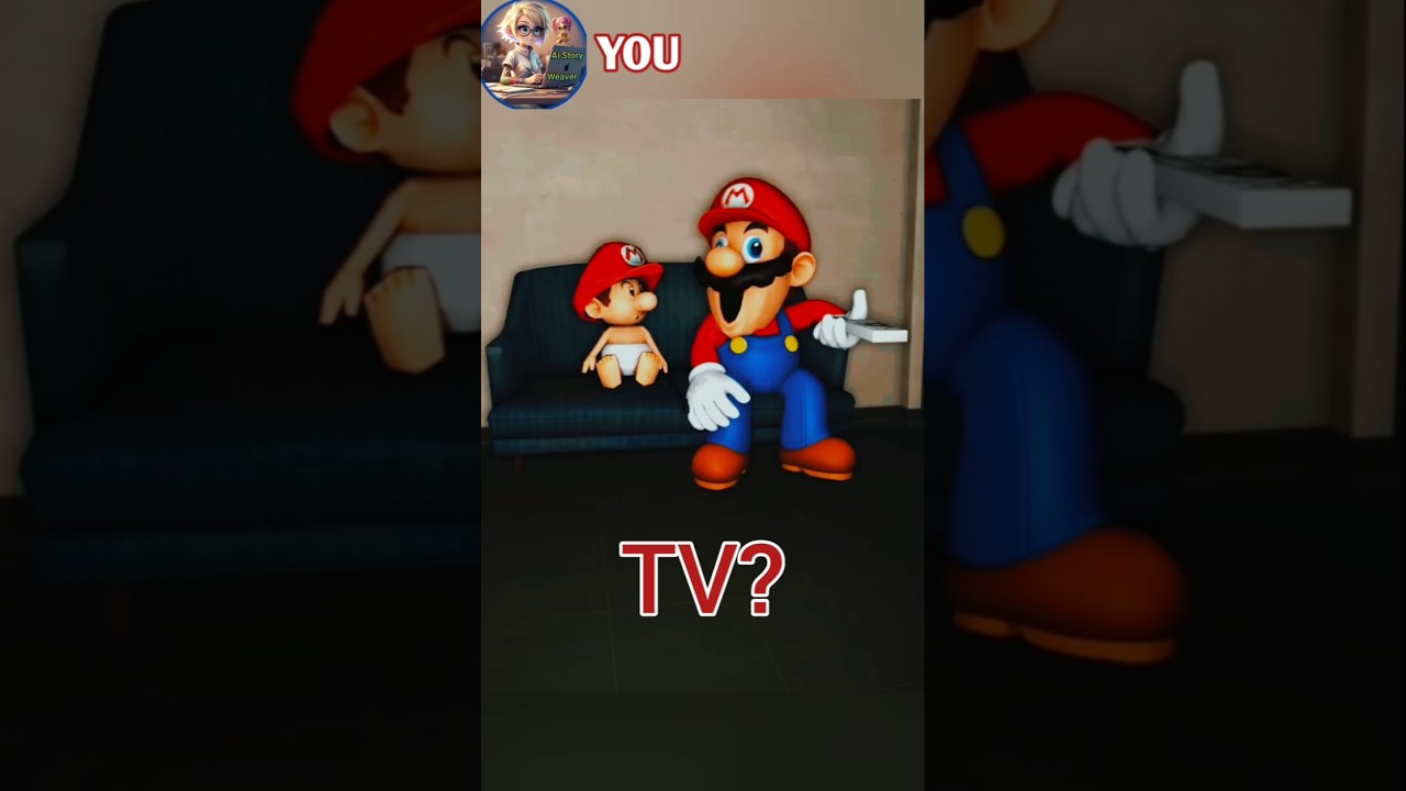 TV Troll🤣 #memes #mario #supermario #funny #tv #shorts
