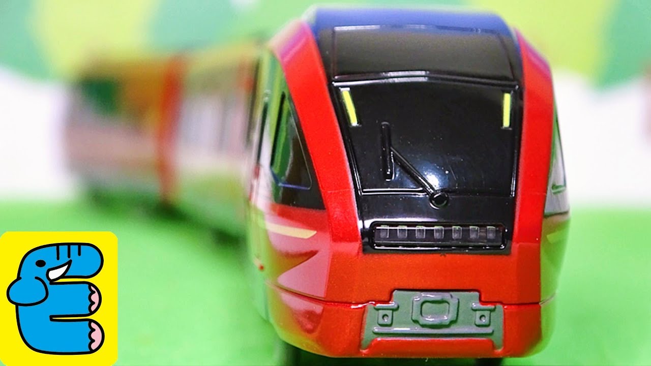 プラレール ライト付近鉄名阪特急ひのとり 80000系電車 Plarail Kintetsu Meihan Limited Express Hinotori  [English  Subs]
