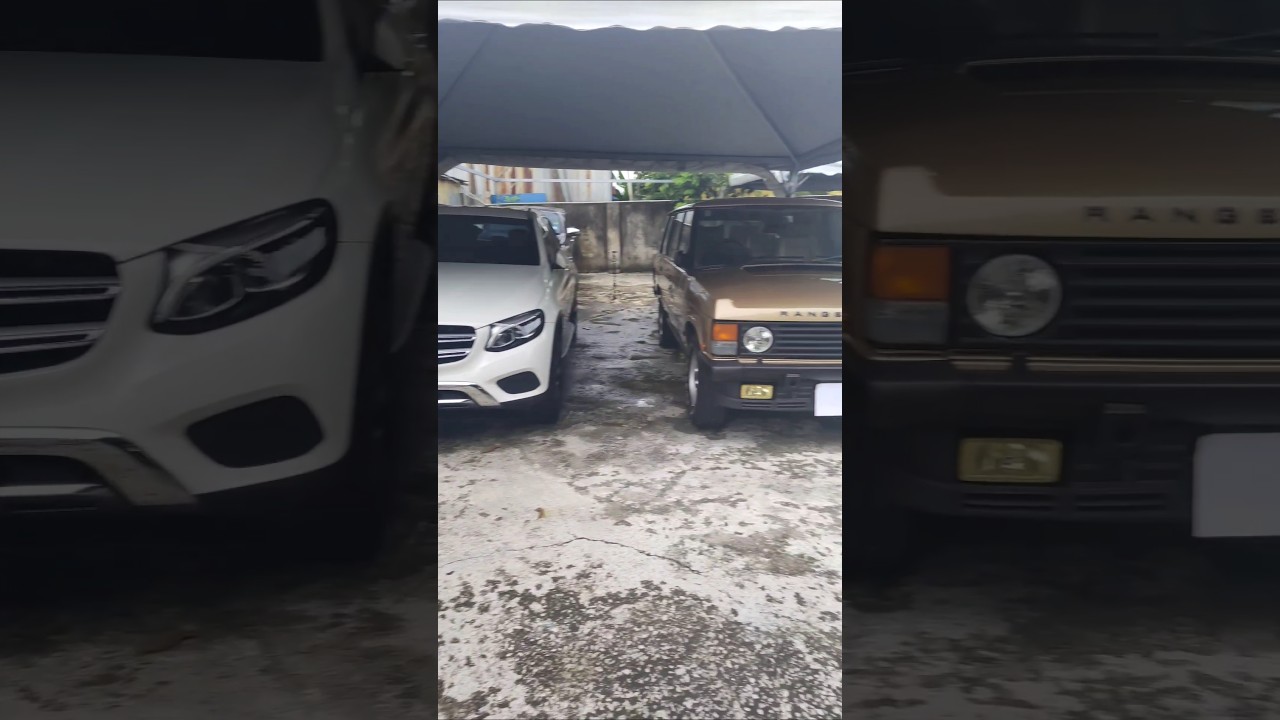 Both luxury but different timeline 👀🤔#review #mercedes #landrover #rangerover #luxury #v8 #classic