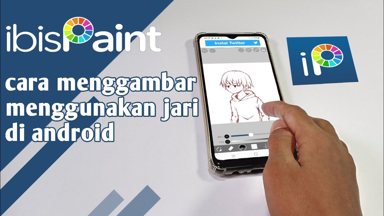 How to draw using your fingers on your phone, Ibis Paint x #DiceId tutorial
