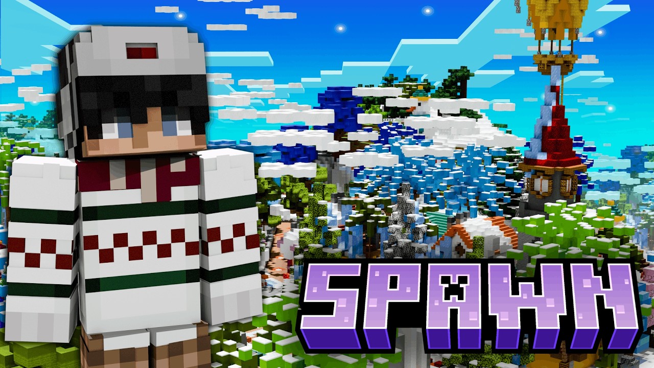 Jak ZBUDOWAĆ PROFESJONALNY SPAWN na SERWER w MINECRAFT!