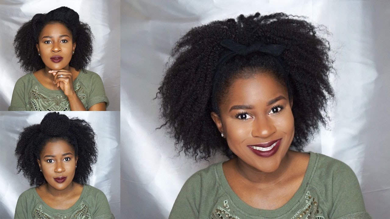 One Wig & Five Ways to Style it on 4c Natural Hair!!!|Mona B.