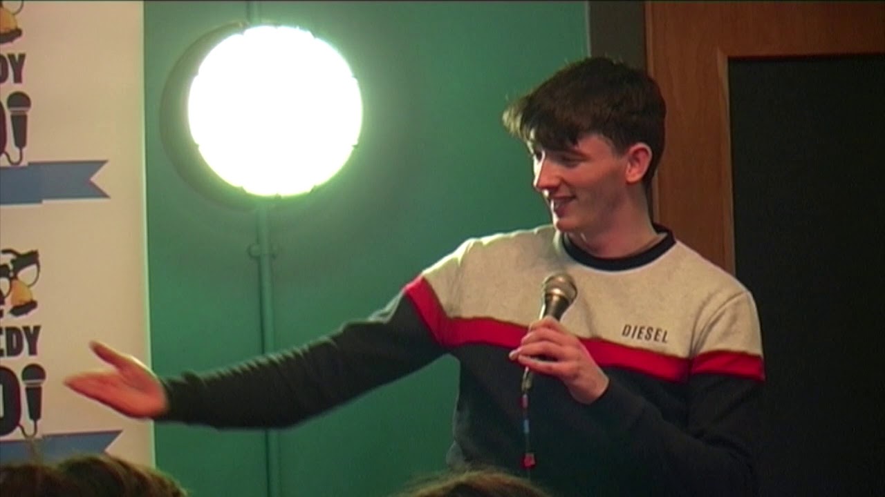 Hugh O'Neill at the Chortle Student Comedy Award 2020