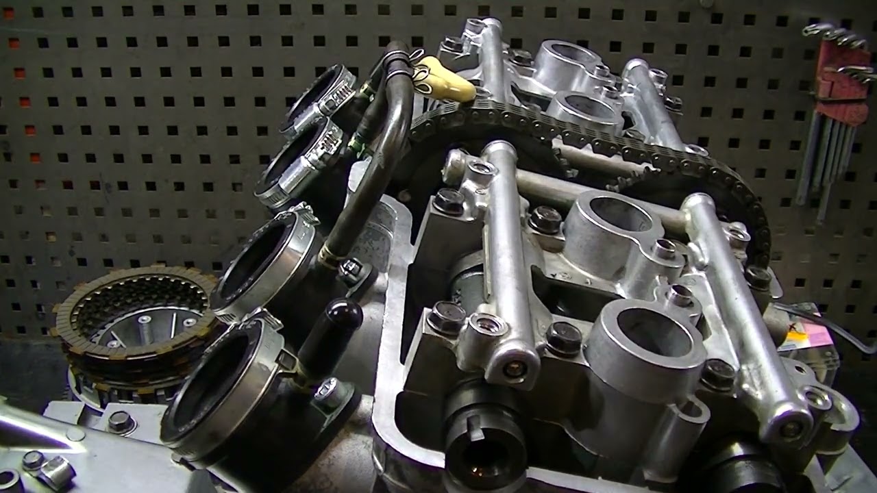 Kawasaki ZZR 600 сборка двигателя