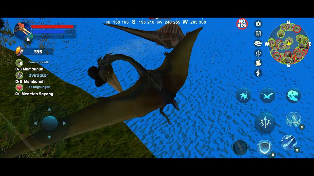 Dinosaur survival game use A Quetzalcoatlus