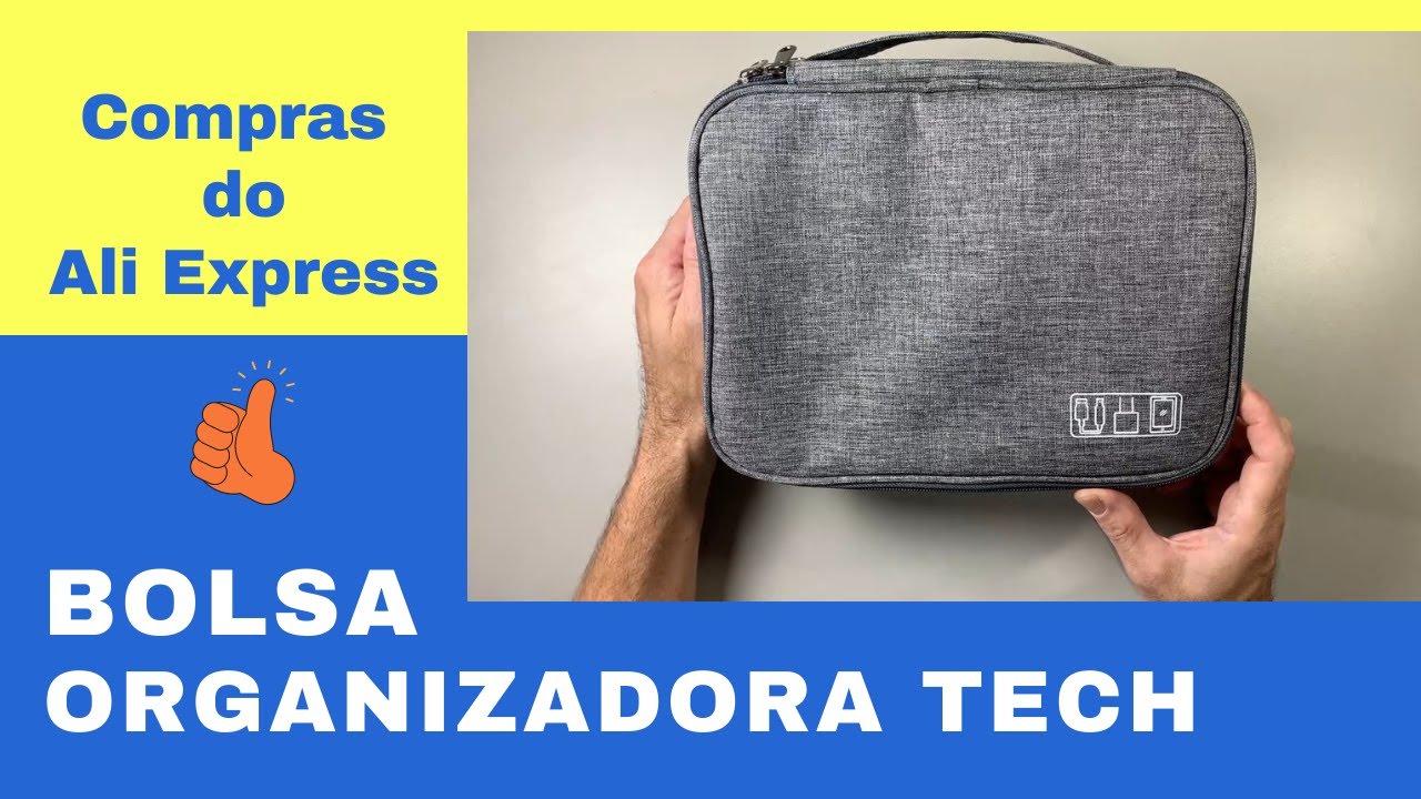 Bolsa Organizadora de Cabos e Acessórios TECH.