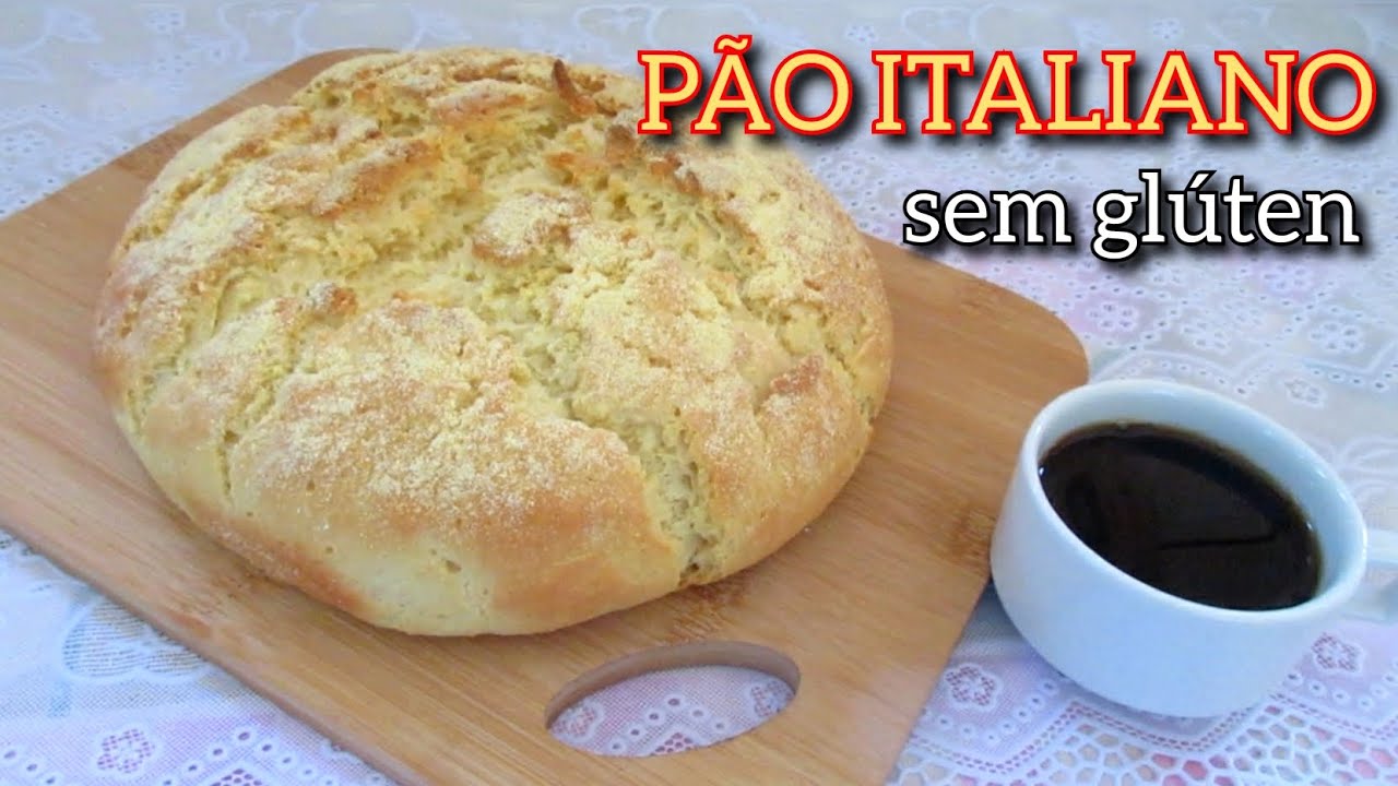 PÃO ITALIANO RÚSTICO SEM GLÚTEN