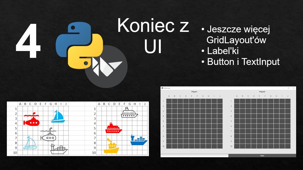 Kurs Python 3 - Statki - Kończymy UI