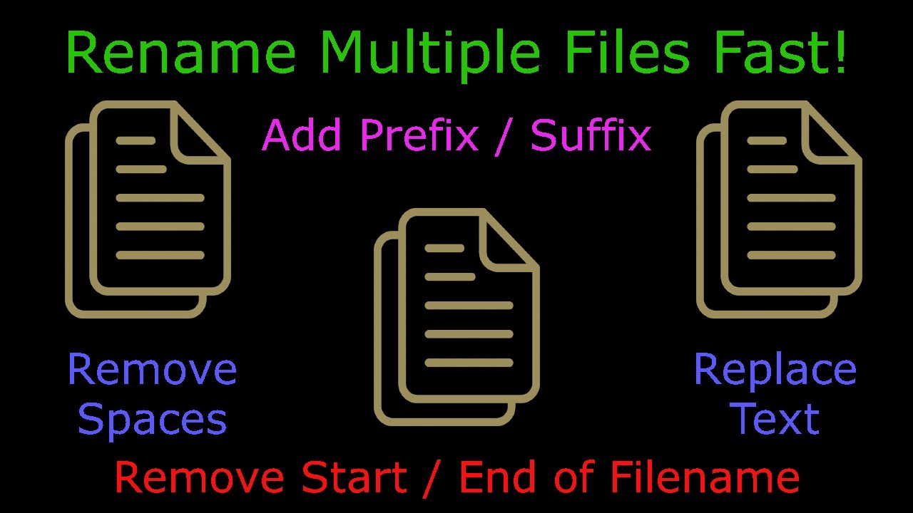 Rename Multiple Files at Once with PowerShell Commands