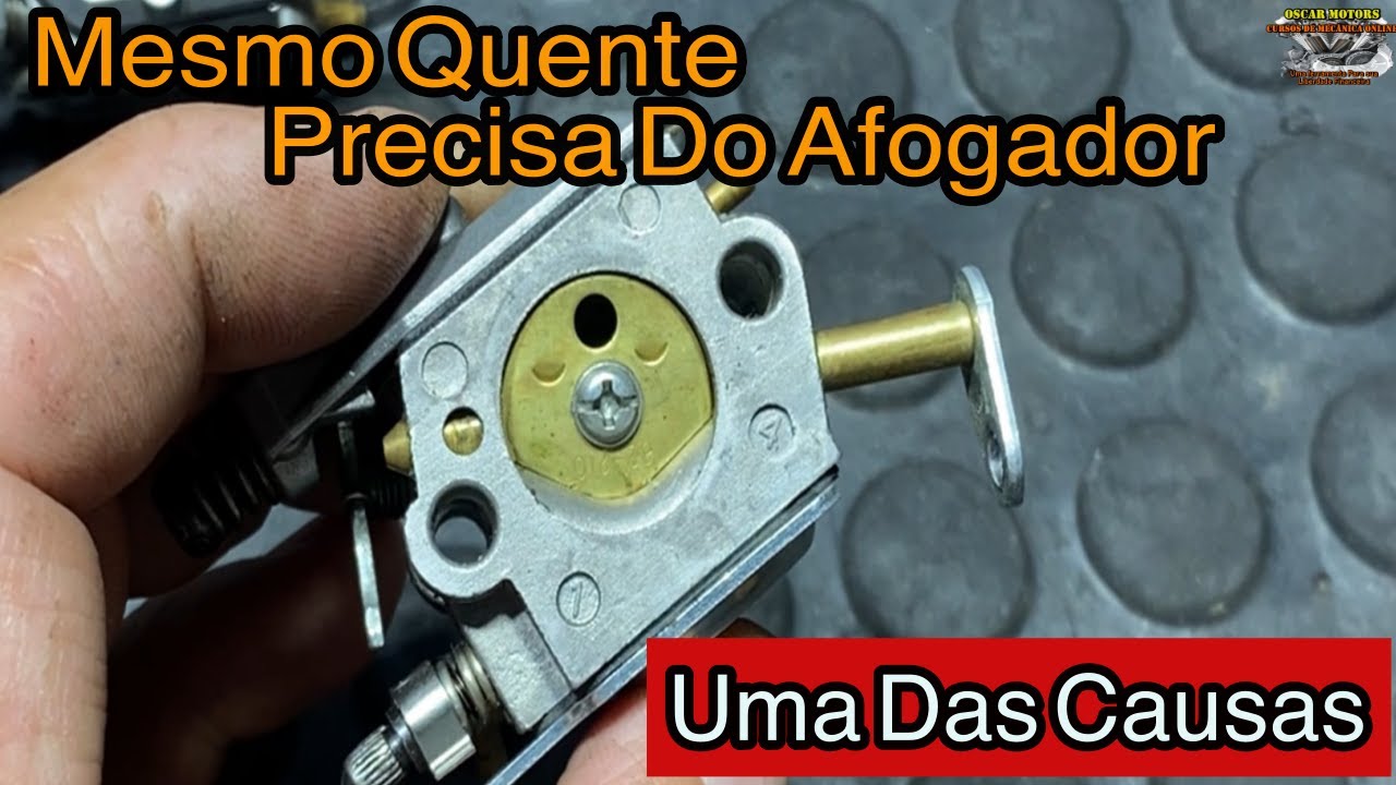 Motosserra:Roçadeira, Só Com Afogador Mesmo Quente