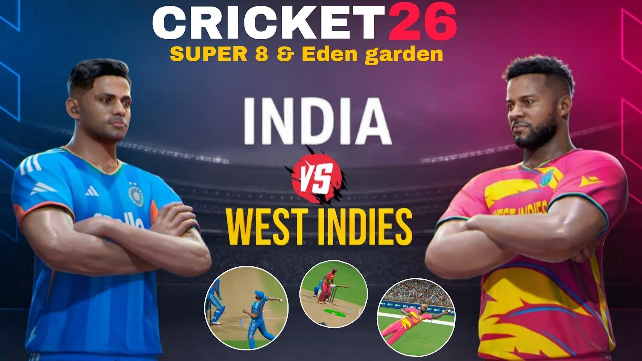 IND vs WI 🔥 T20 World Cup Thriller | Full Match Gameplay | Cricket 26