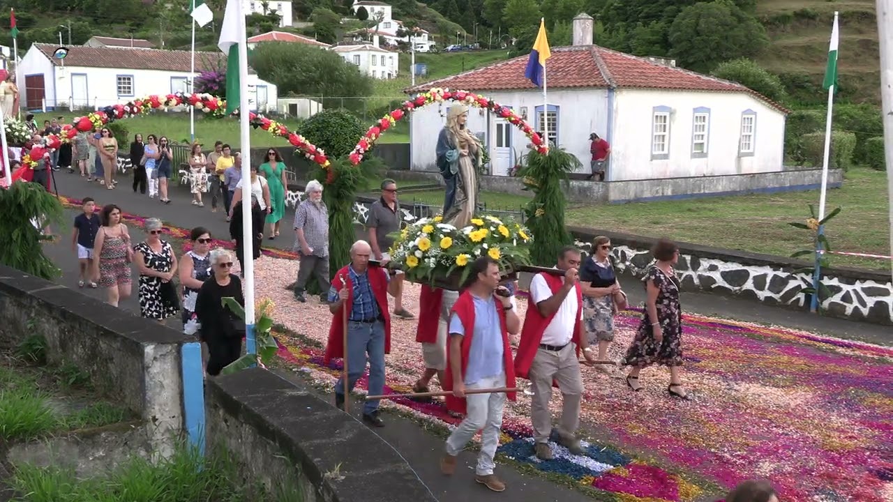 PROCISSÃO DO SAGRADO CORAÇÃO DE JESUS | PARÓQUIA DE SANTA BÁRBARA | ILHA DE SANTA MARIA