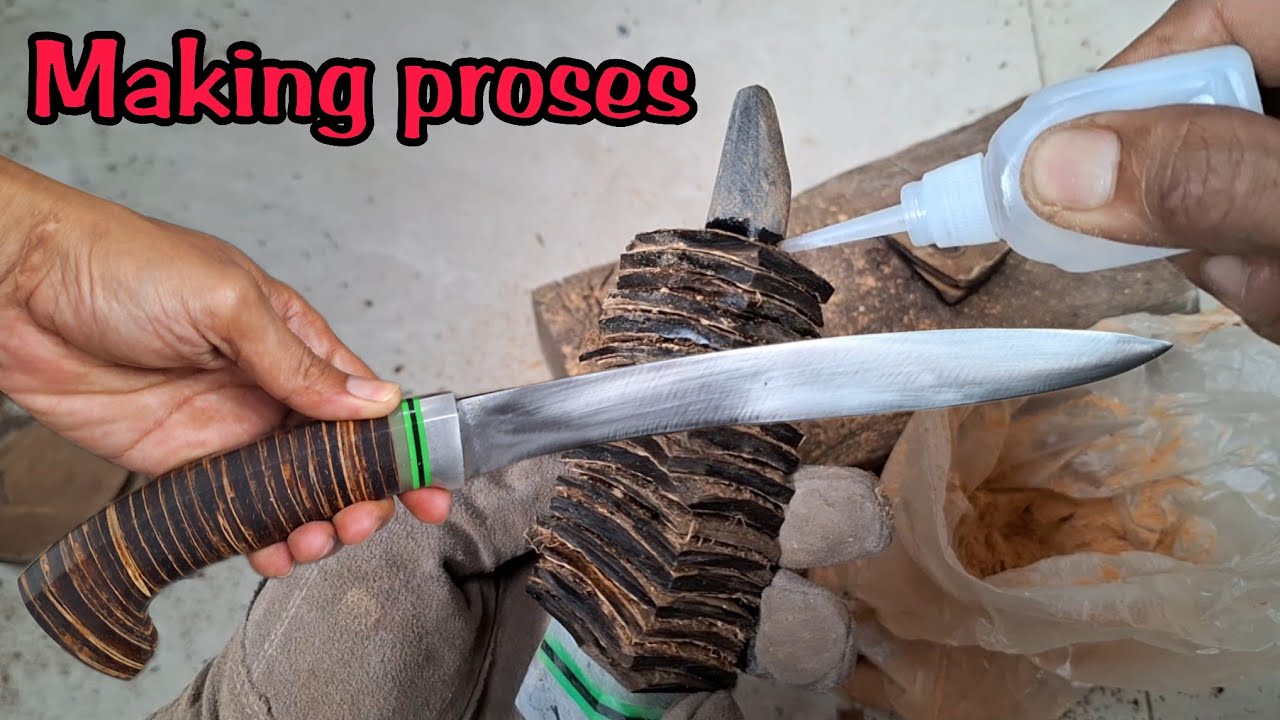 CARA MEMBUAT GAGANG GOLOK DARI BATOK KELAPA 2024 TERBARU