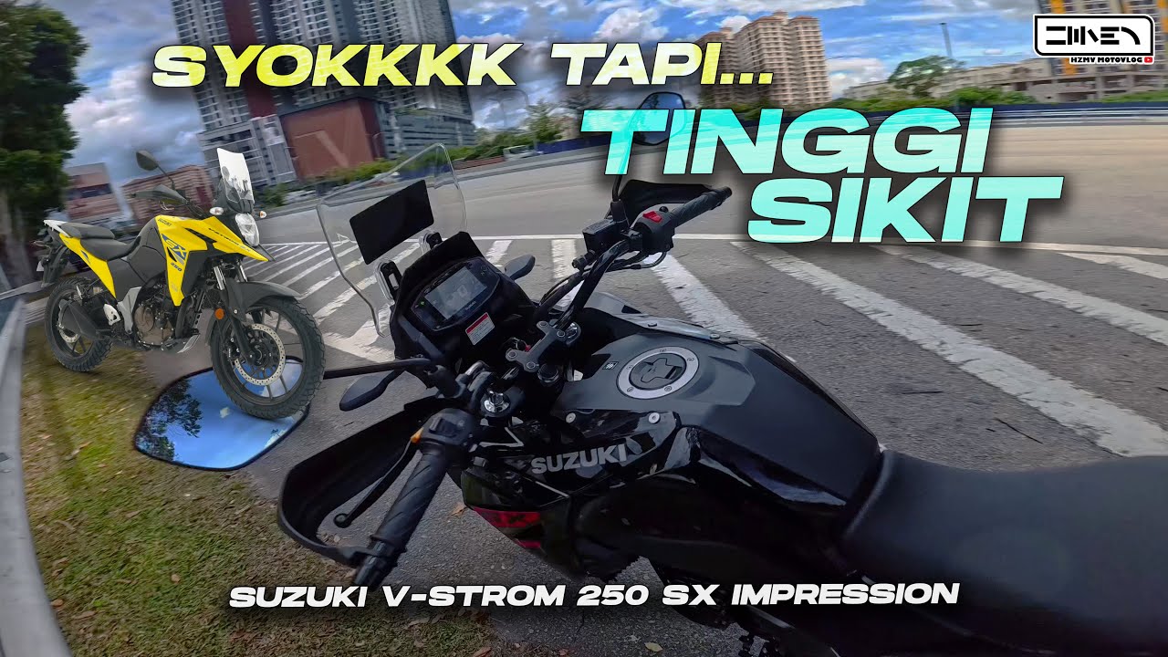 WALAUPUN TINGGI SERONOK PAKAI MOTOR NI, HARGA BERBALOI ! | Suzuki V-Strom 250 SX Malaysia 2024 [4K]