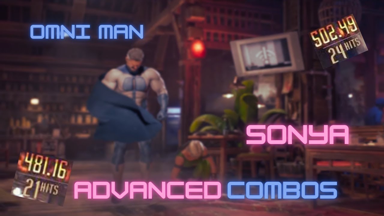 Omni Man/Sonya Advanced Optimal Meterless/1 Bar Combos