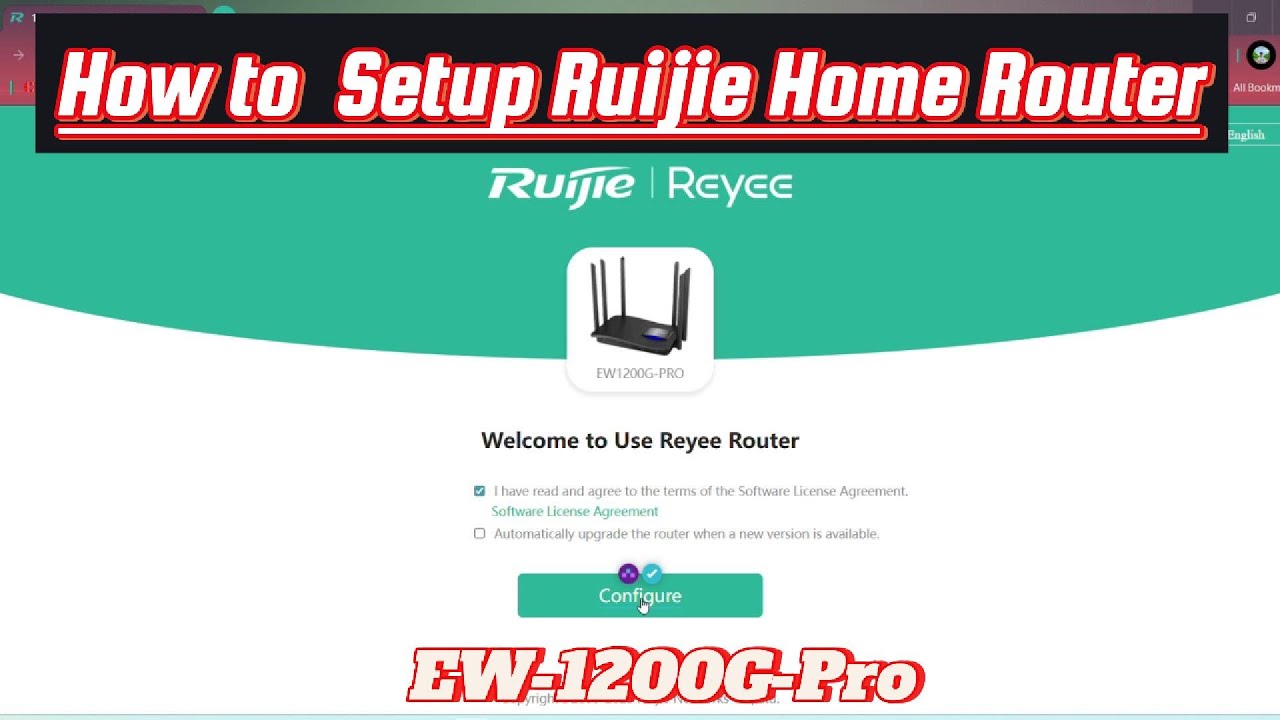 Ruijie Reyee RG-EW1200G PRO Setup &mdash; Step-by-Step Home Router Guide