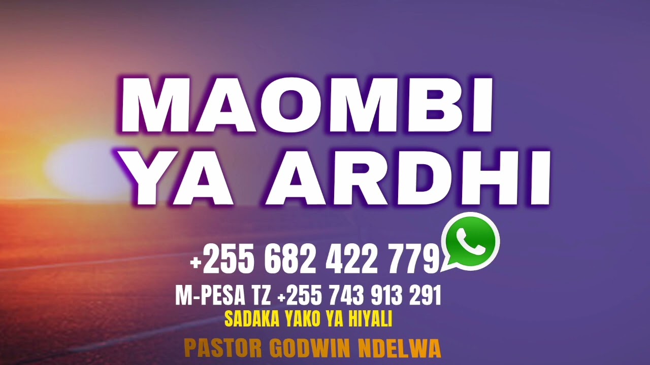 MAOMBI YA ARDHI' USIYAPITE MAOMBI HAYA YATAKUFUNGUA HAPO HAPO | MAOMBI NI DAWA- PASTOR NDELWA