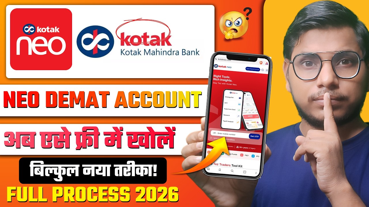 Kotak Neo Demat Account Opening 2026 | How To Open Demat Account In Kotak Neo