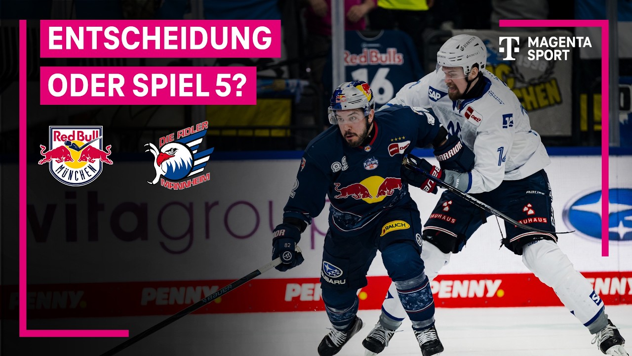 EHC Red Bull M&uuml;nchen - Adler Mannheim | PENNY DEL Playoffs, Halbfinale | MAGENTA SPORT