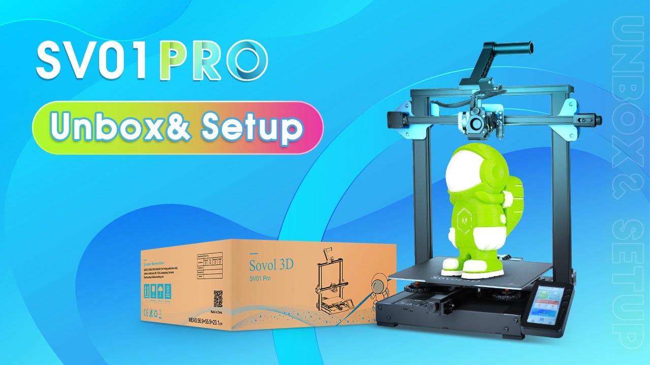 Unboxing and Assembly Sovol SV01 PRO Direct Drive 3D Printer( 4-step Easy Assembly)