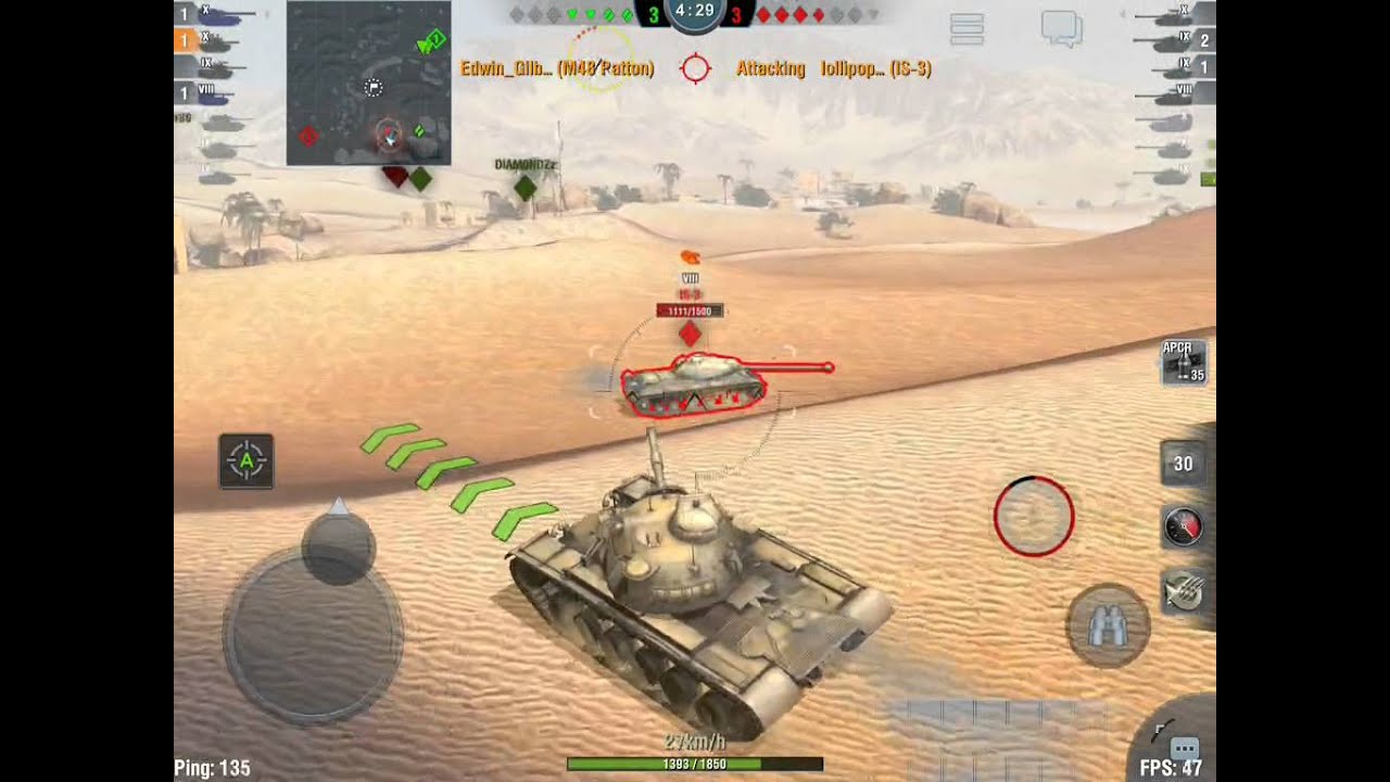 World of Tanks Blitz M48 Patton gameplay