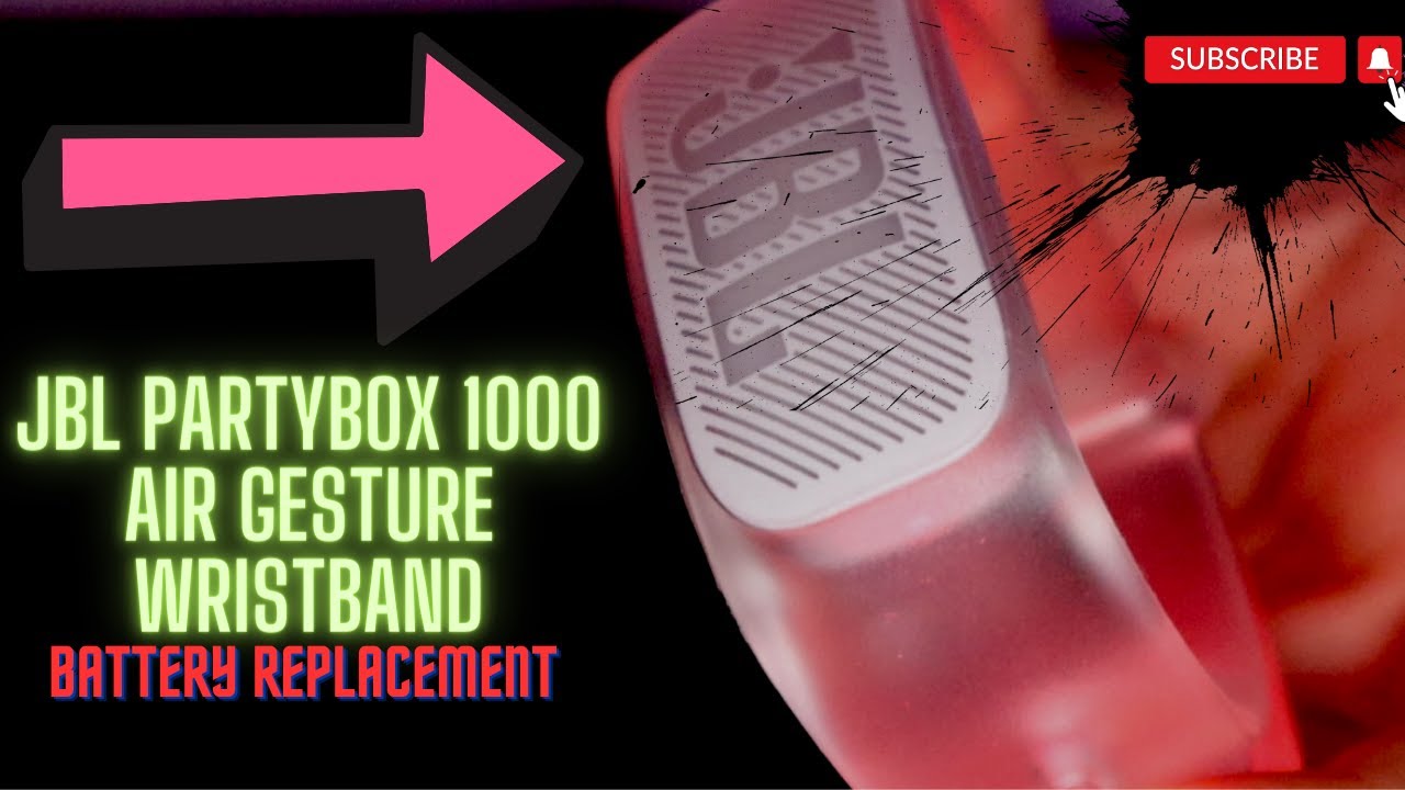 how to replace the batteries for JBL Partybox 1000 Air gesture wristband