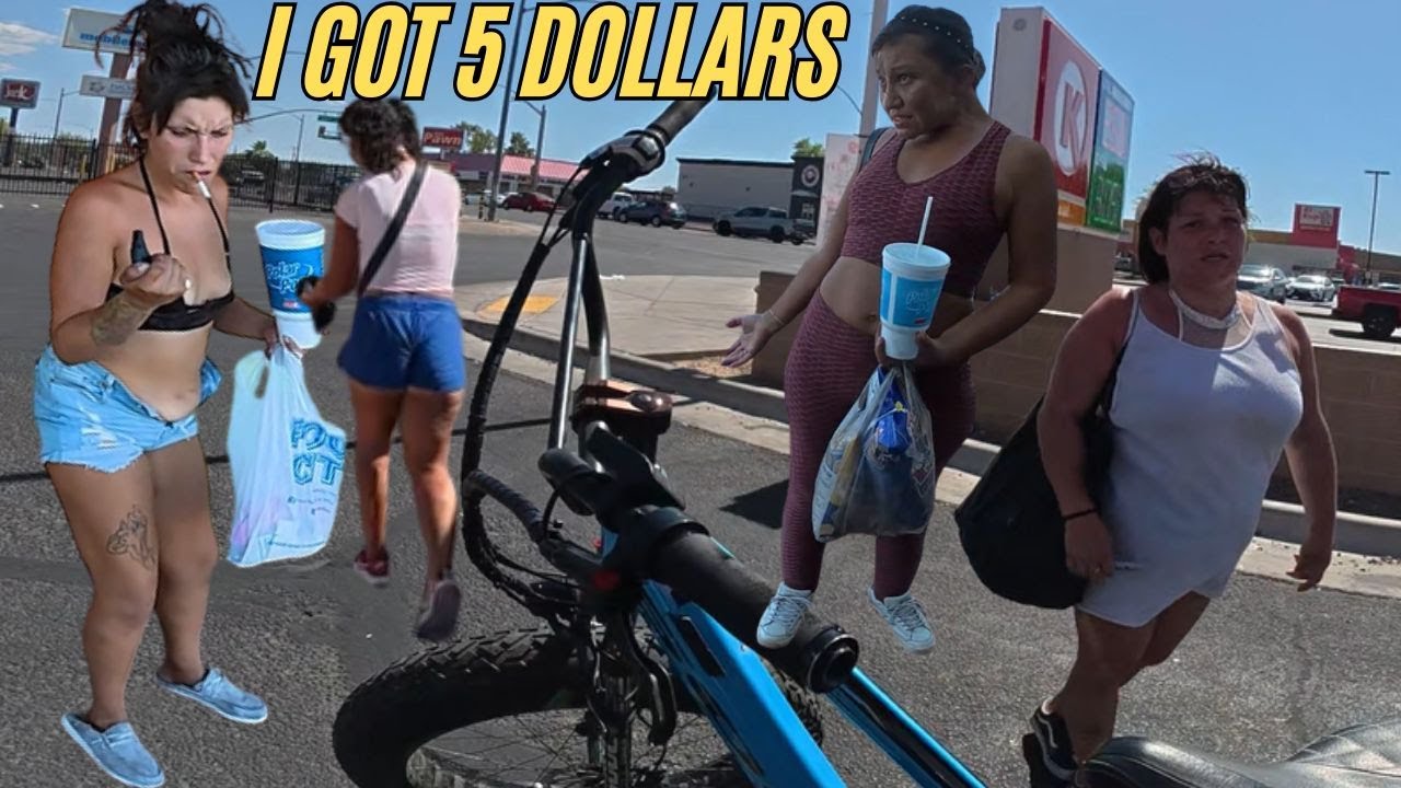 Talking to Tucson clearance racks while riding my e bike
