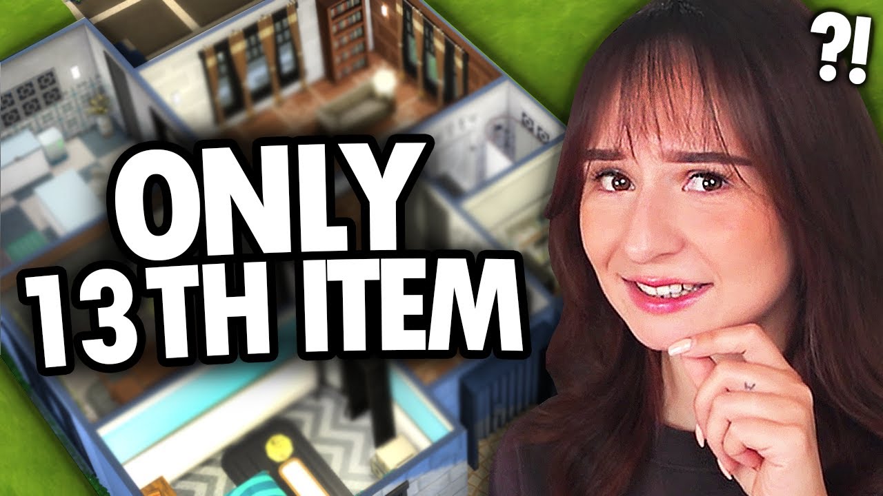 Building using ONLY the 13th item from each category in The Sims 4