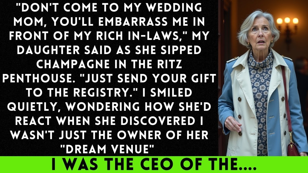 My Daughter Said I Was Too Embarrassing for Her Wedding—So I Cancelled the Venue Payment...