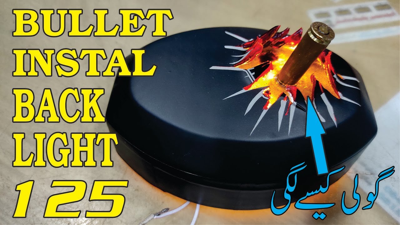 how to instal bullet backlight cg 125