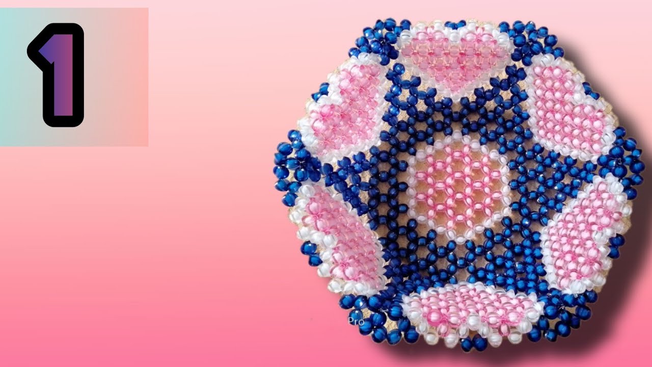 طريقه عمل سله فواكه بالخرز / موديل ٢ /الجزء ١ /HOW TO  MAKE BEADED BASKET MODERN 2 / PART 1/