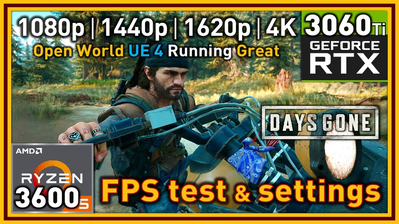 Days Gone PC - Ryzen 5 3600 & RTX 3060 Ti - FPS Test and Settings