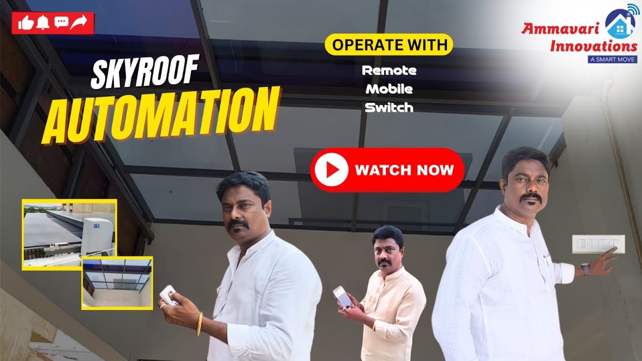 Skyroof Automation Done With DEA Italian Brand at Pragathi Nagar, Hyderabad 