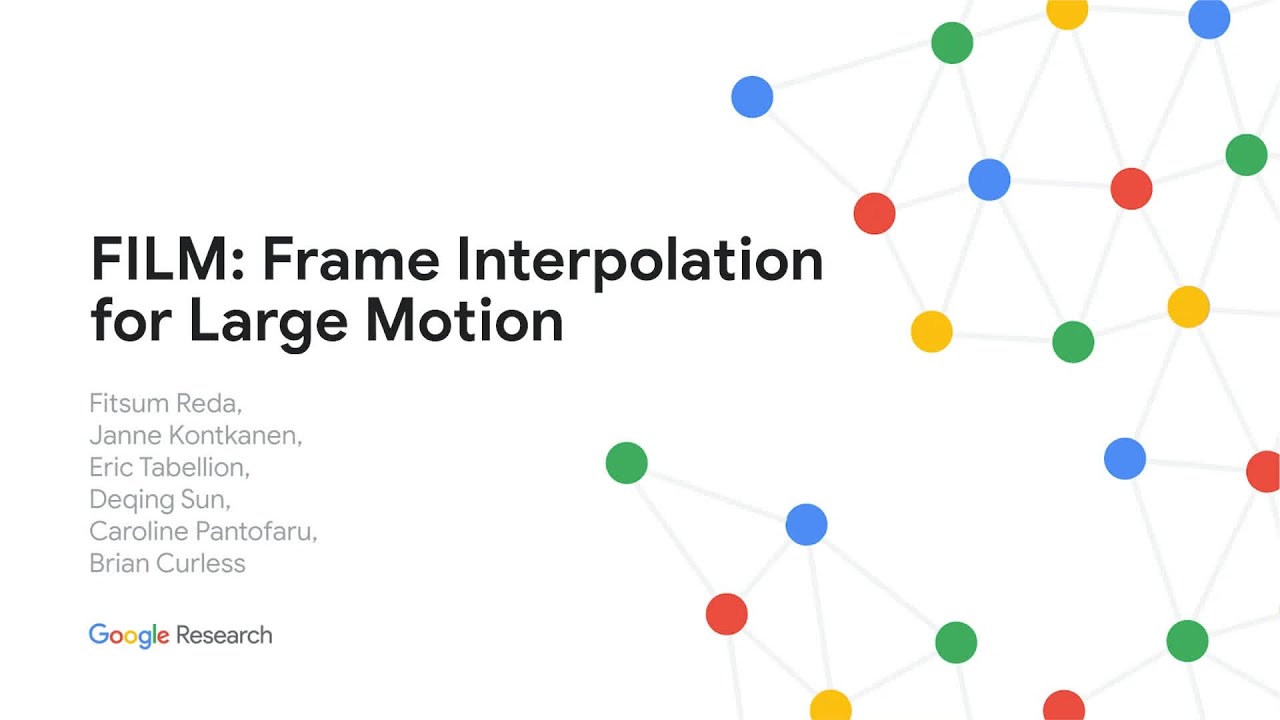 FILM: Frame Interpolation for Large Motion