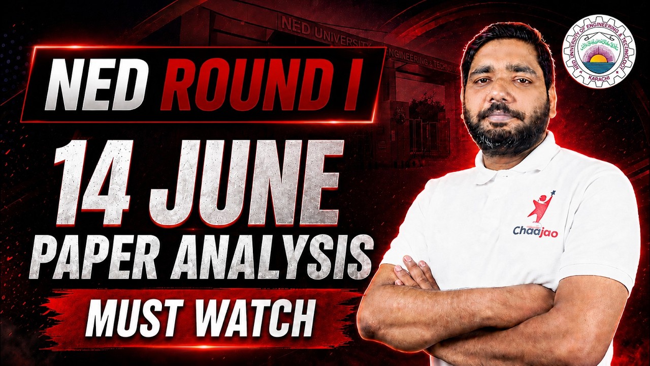NED Round 1 2026 | 14 June Paper Analysis + Memory-Based Questions Solved | Next Attempt Must Watch