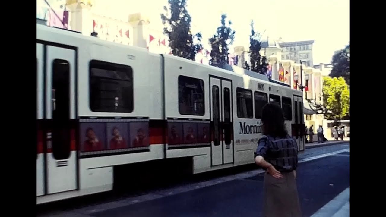 Portland Oregon TriMet MAX LRV Light Transit Vehicle August 1987 - Type 1 Bombardier Electric Train