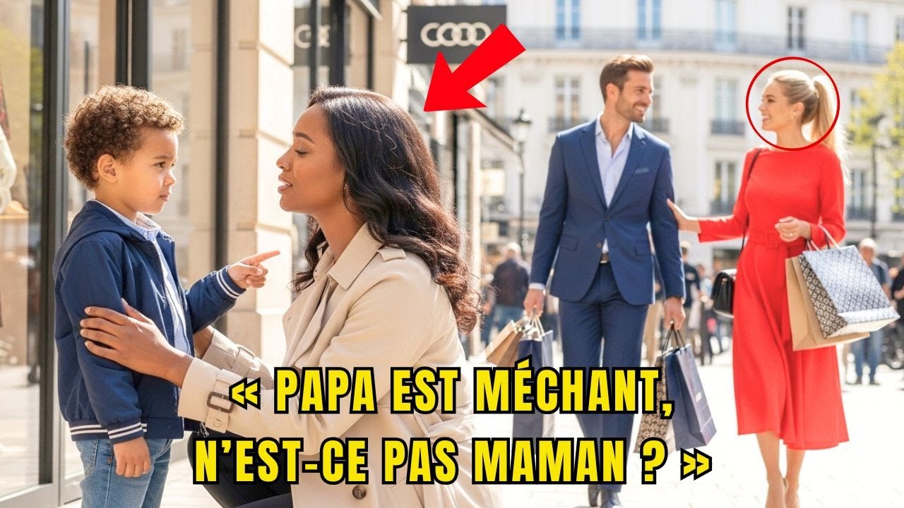 « Papa est méchant, n’est ce pas maman  » dit le fils en voyant son père avec une autre femme