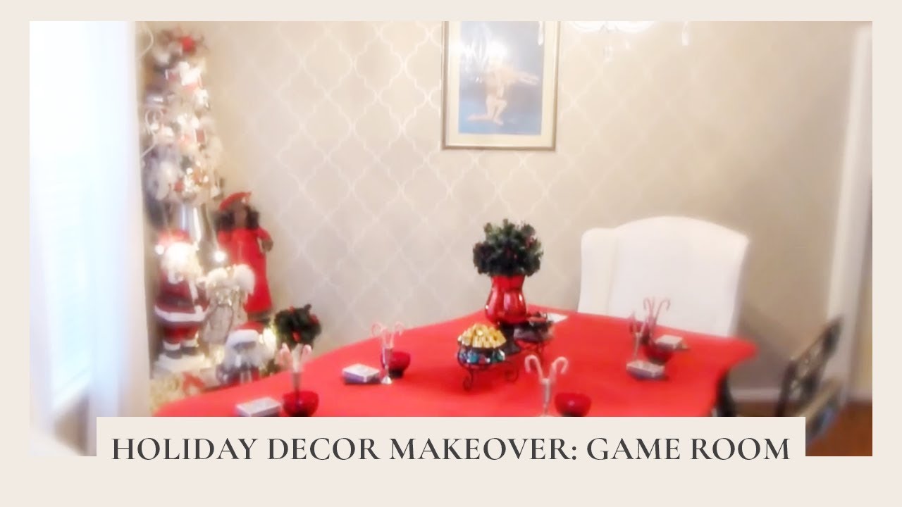 Holiday Decor Makeover: Game Room