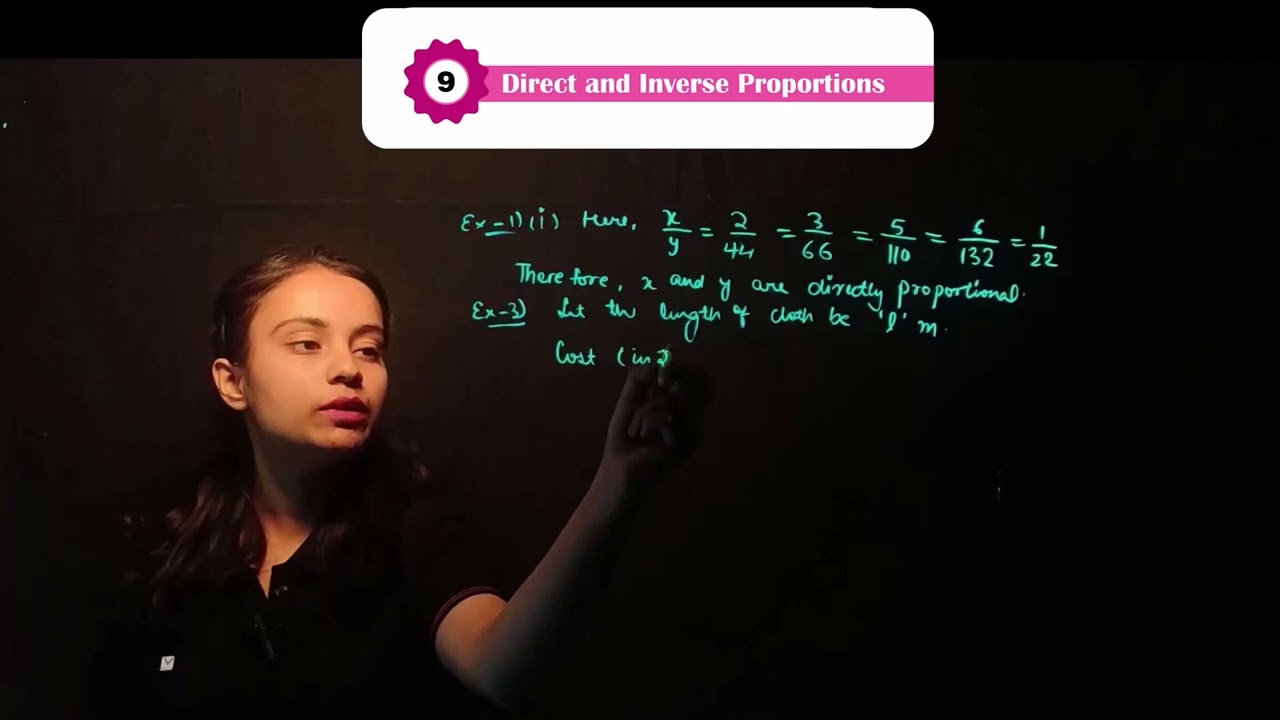 Unit Math Class 8 Chapter 9 Direct and Indirect Proportions