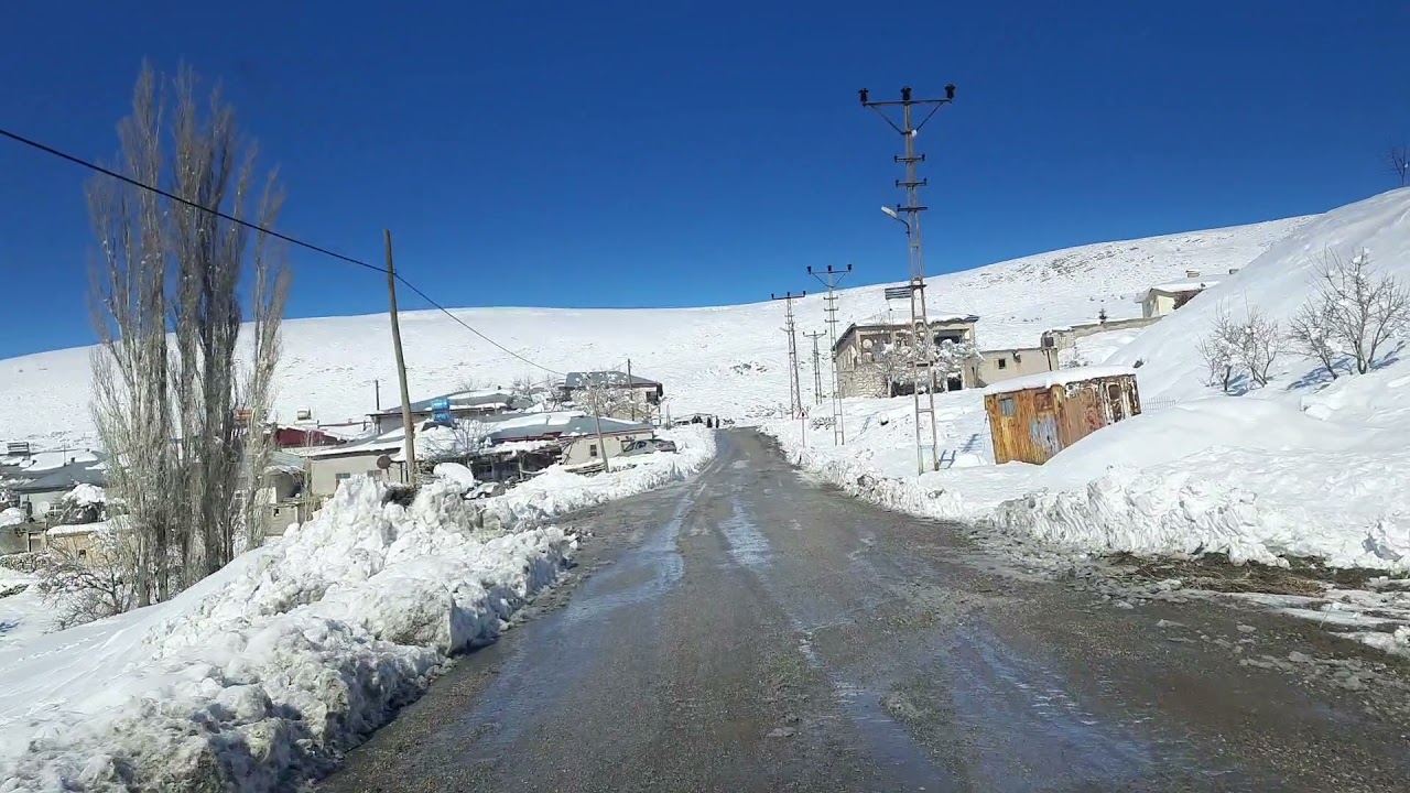 #Afşin #Küçüktatlar #Köyüne #Yolculuk #Kar #Manzaralı (21.12.2021)