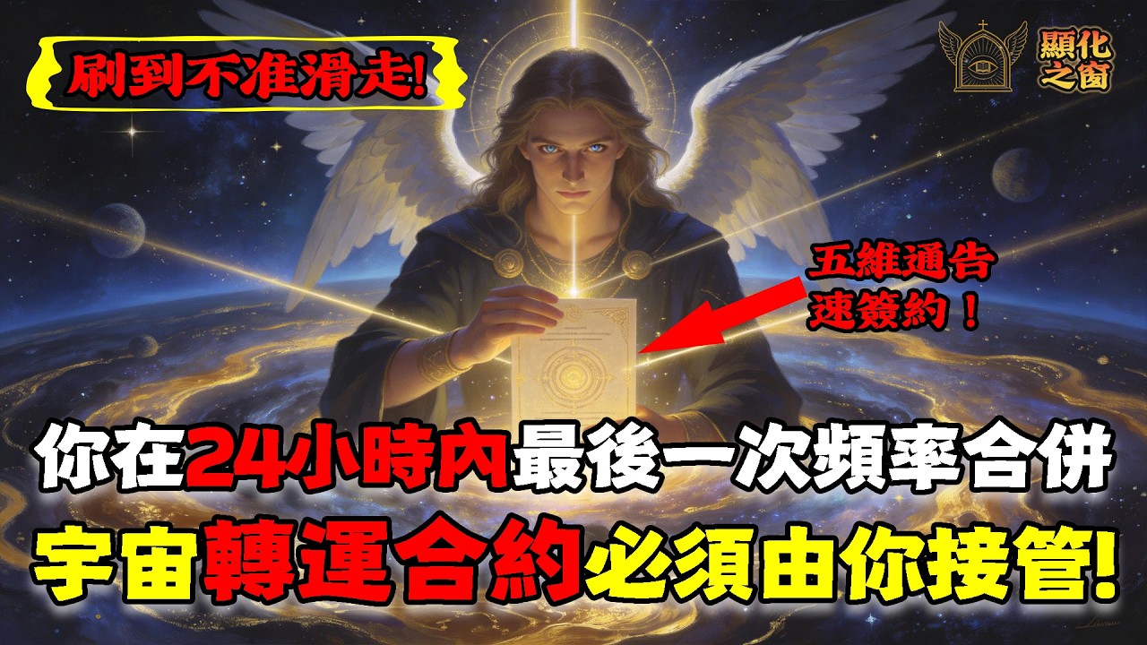 【五維通告📣】天選之人刷到不准滑走！你在24小時內最後一次頻率合併！宇宙轉運合約必須由你接管！#曼德拉效應 #五維意識 #資產並軌 #主權覺醒 #平行時空 #顯化法則 #量子跳躍 #財務自由