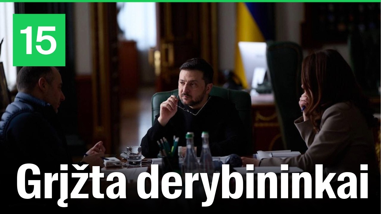 Volodymyras Zelenskis ragina Europą įsitraukti į taikos derybas