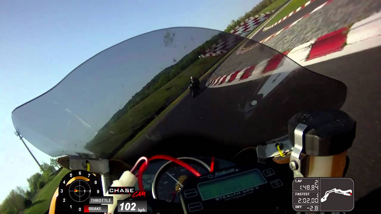 Autodrom Most 2011-04-24, 2 laps on YZF-R6 2008