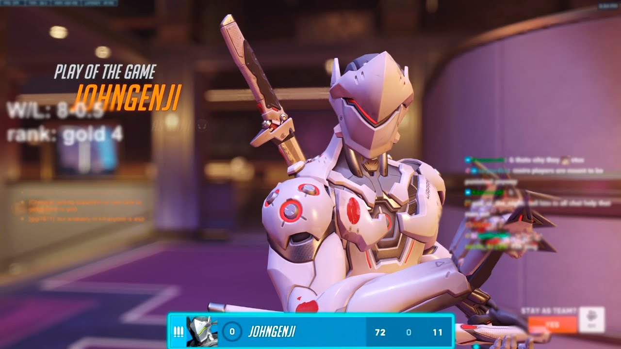 NECROS UNSTOPPABLE GENJI - 72 ELIMS and POTG! OVERWATCH 2 SEASON 11 [UNRANKED TO GM]