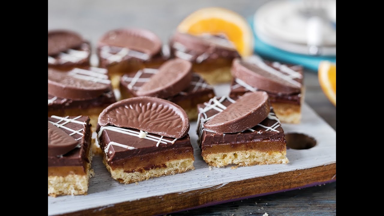 Chocolate Orange Millionaire Shortbread