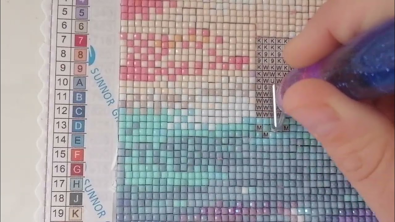 Diamond painting Mystery mit AB Steine 54/63