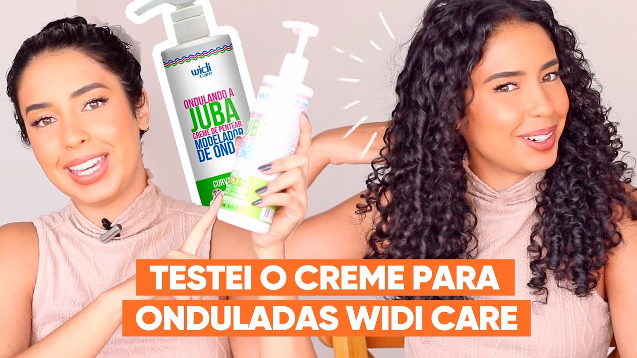 TESTEI O CREME PRA ONDULADAS DA WIDI CARE - FINALIZAÇÃO CACHEADA | JULIANA LOUISE