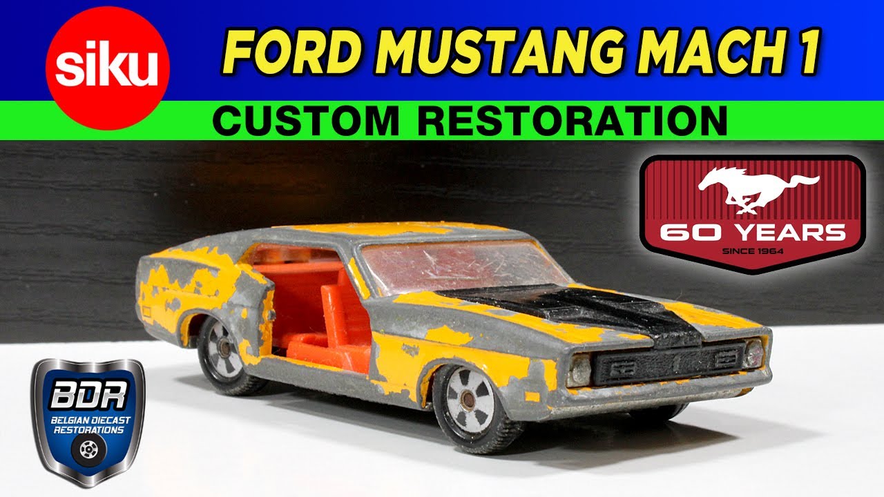 Let's celebrate 60 years of Ford Mustang! Siku V330 Ford Mustang Mach 1 Diecast Custom Restoration